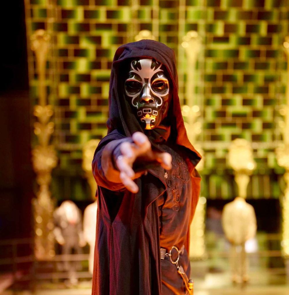 Masked man points to camera in a The Wentworth Collective Harry Potter Themed Star Awards Corporate Gala dinner